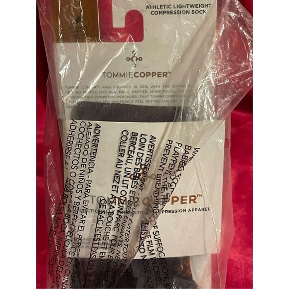 TOMMIE COOPER women’s Ankle 7-9.5 Athletic Lightweight Compression Sock slate gr - Picture 4 of 6